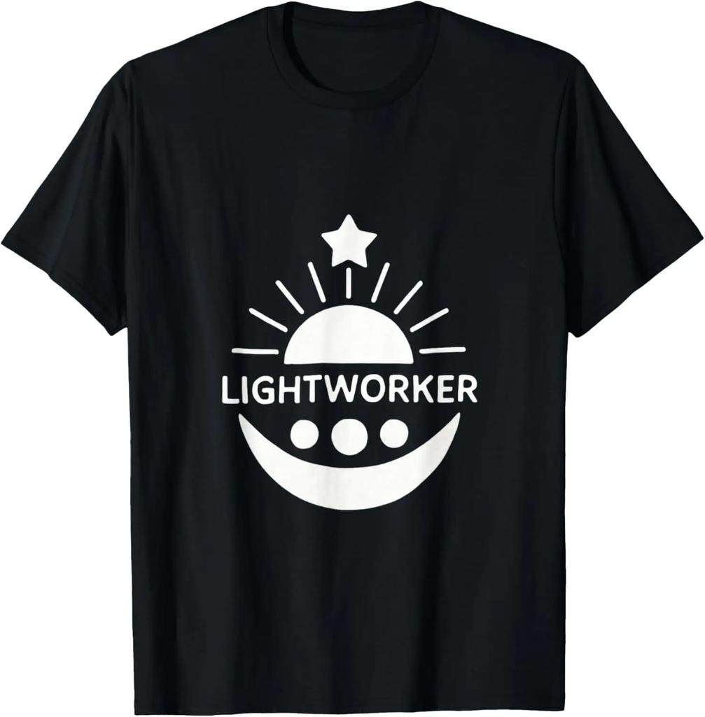 Lightworker Reiki Energy Healing New Age Meditate Yoga TShirt Graphic T Shirts Vintage Clothes Tops Camisas Streetwear
