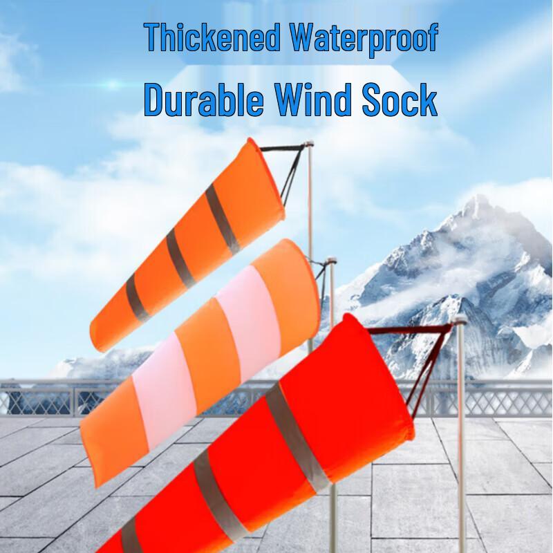 

Large Caliber Red & White Measuring Wind Sock