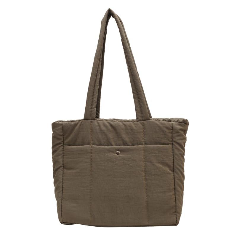 

[Tuten] tote bag ladies Shoulder bag mothers bag Plain color large capacity shoulder bag Larger light With zipper handbag commute Commuting to school
