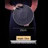 Matte Black Ceramic Wood Grain Plate for Steak, Barbecue, Snacks, and Desserts