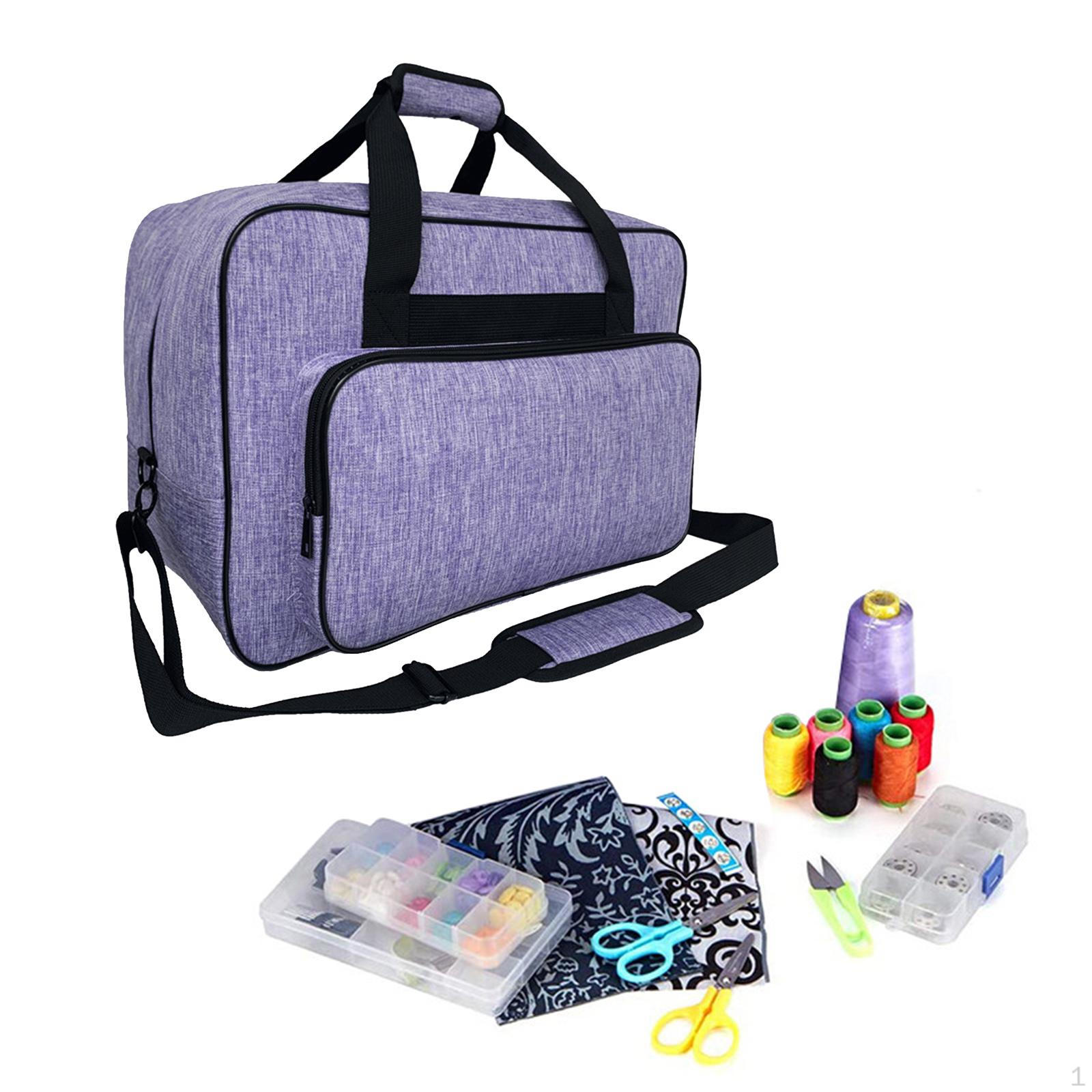 

Большой кейс для переноски швейной машины, сумка-тоут, универсальная нейлоновая переносная сумка для путешествий на открытом воздухе фиолетовый