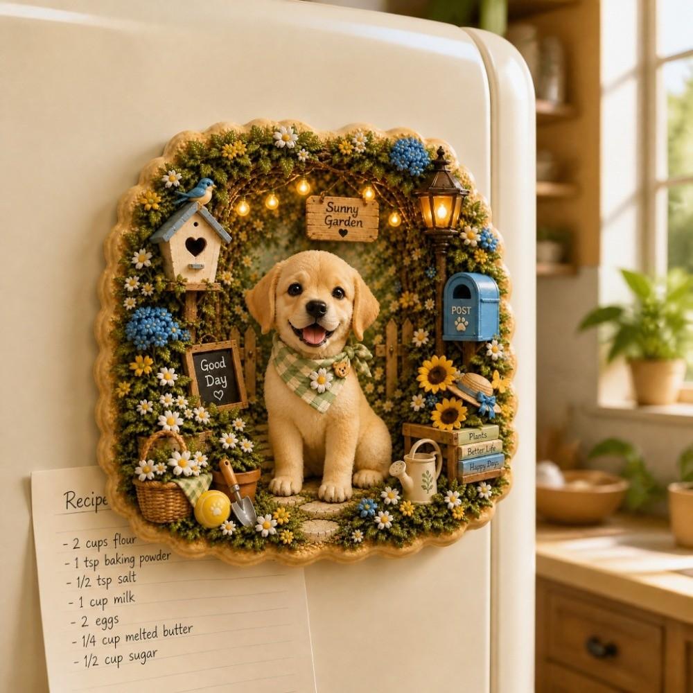 Simulation Fridge Magnet 3D Relief 3D Refrigerator Stickers Refrigerator Decoration