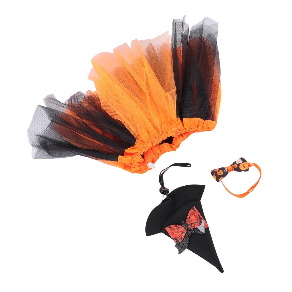 Spooky Fall Goose Outfit Orange Lawn Porch Goose Cloths for 23 Inches Outdoor Patio Yard Art Decoration Ghost Pumpkin