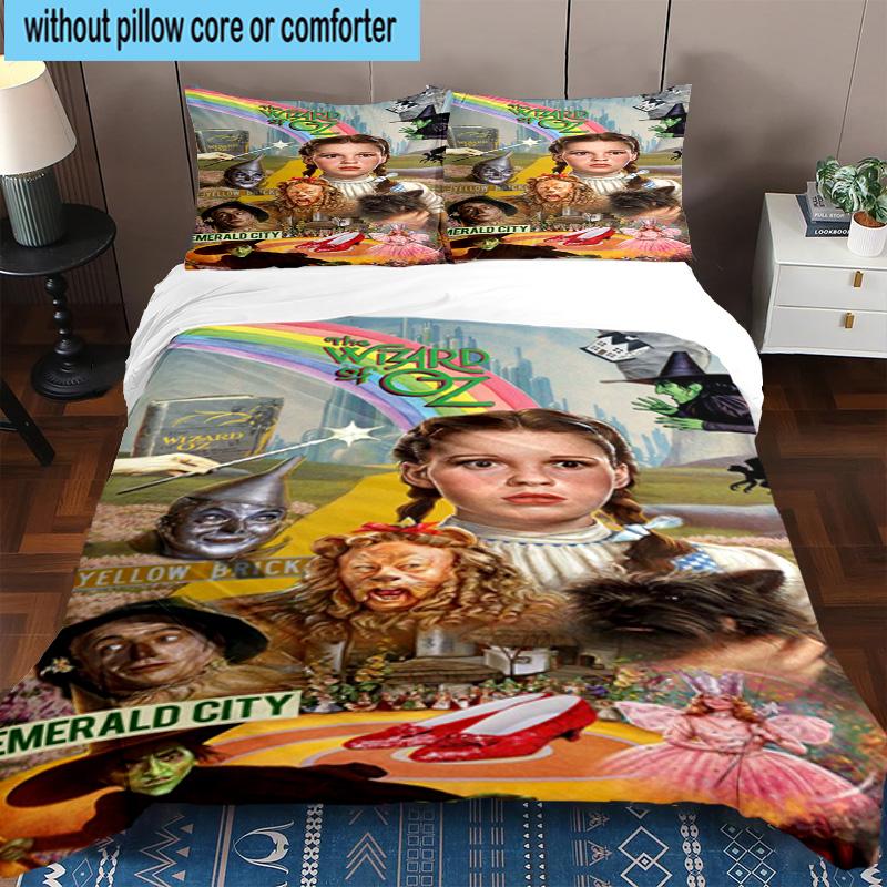 3PCS Wonderful Wizard Adventure 3pcs Bedding,Including 3PCS Duvet Cover And 2pcs Pillowcases Perfect for Christmas,Ideal for Bedroom, Dormitory