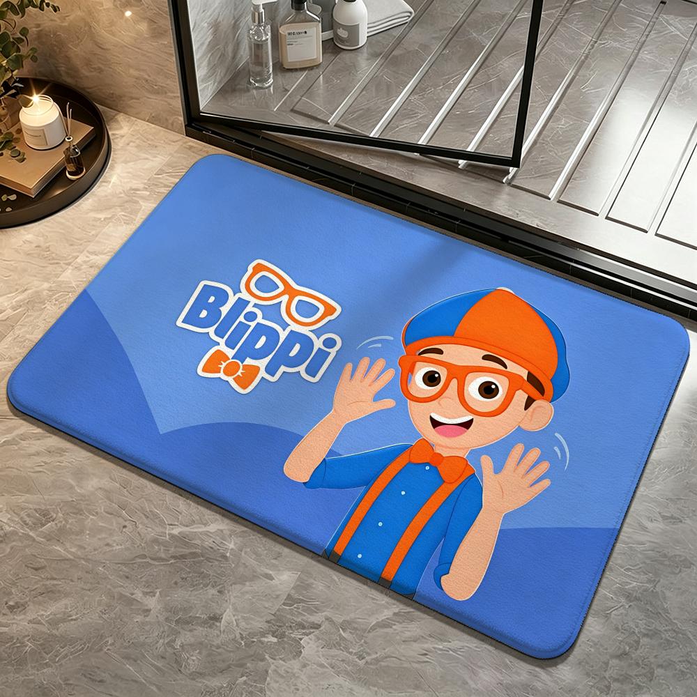 IP-BlippiS Floor Mat Bedroom Carpet, Bathroom Foot Mat, Doormat, Non-Slip Absorbent Multi-Use