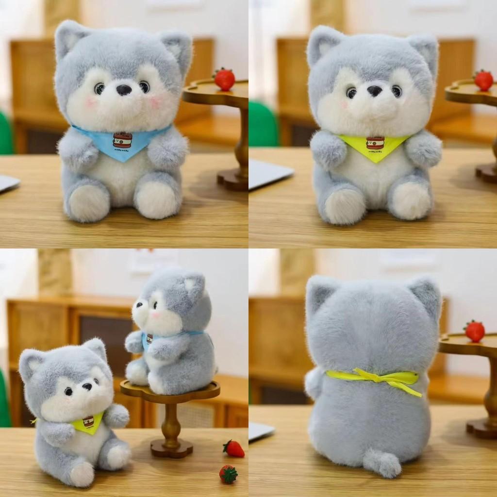Husky Plush Animal Toy Short Plush Material For Kids Playroom And Gifts
