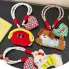 Plush Rabbit Dog Keychain Cartoon Puppy Pendant Bag Charm Lightweight Portable Accessory For Women Girls