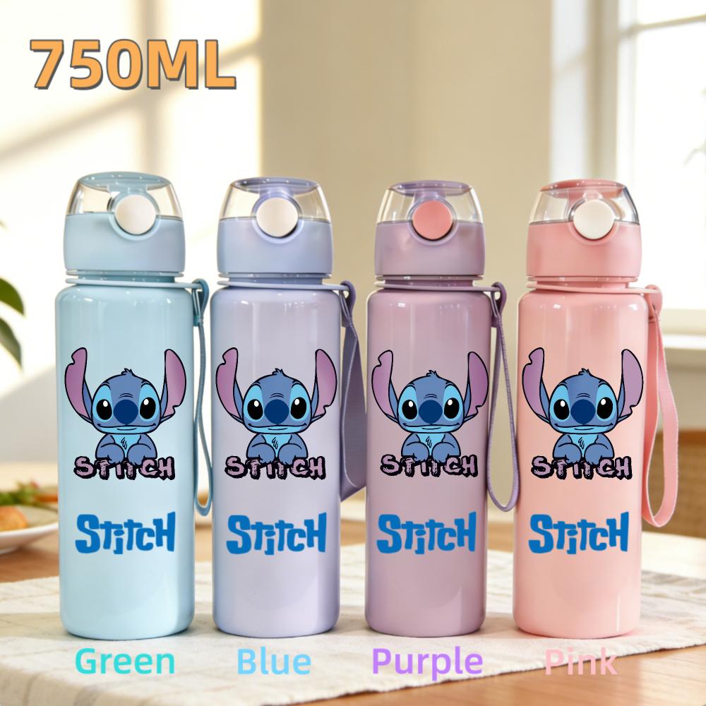 Cute And Charming Stitch Water Bottle 800ml Children 304 stainless steel thermos cup Girls Boys Sports Mug School Office Attachment Present