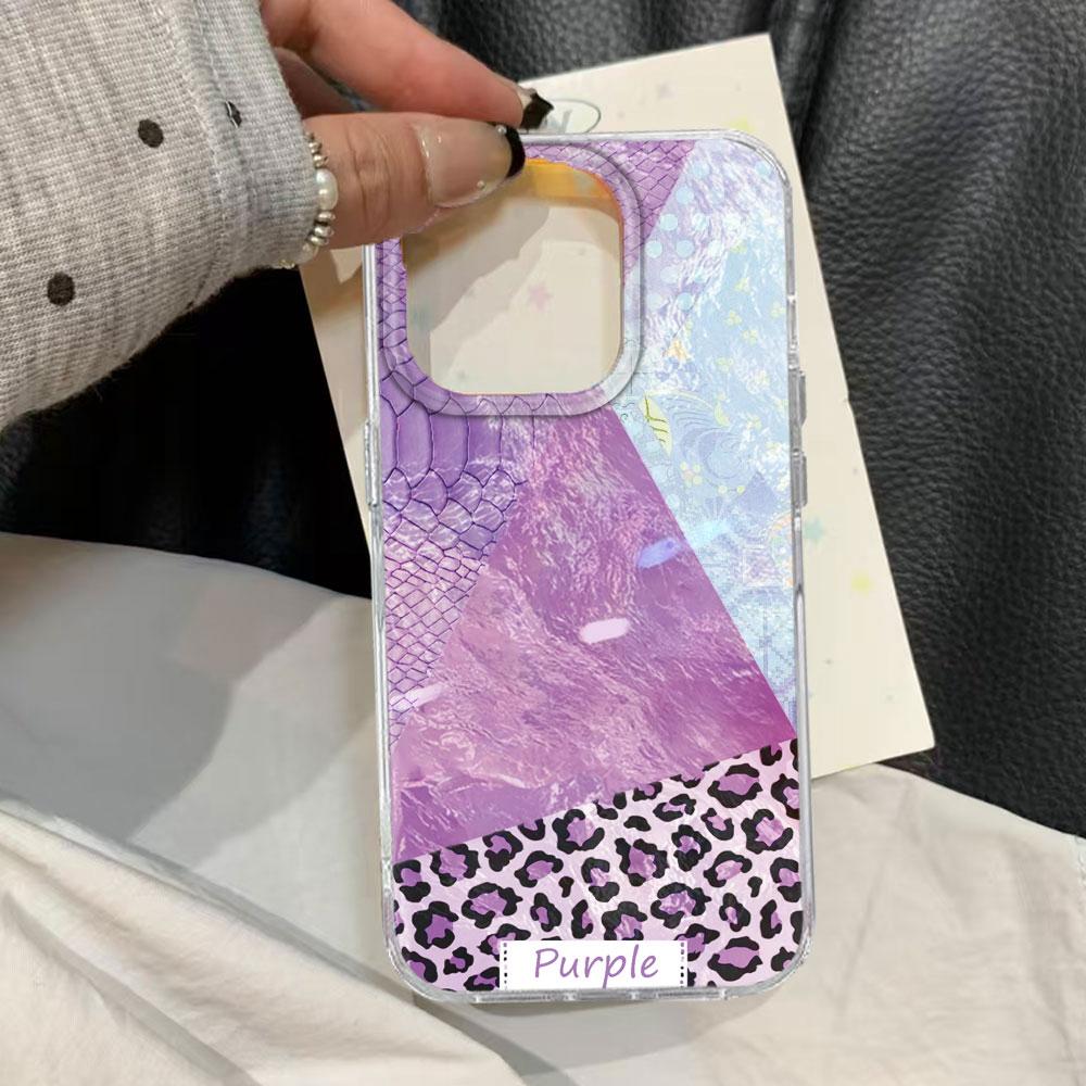 Capa de Celular Coreana Quatro Cores Padrão Leopardo Casal para iphone 17 Pro Max 16 14 7 Plus 16e 8 X XS 12 15 13 Pro 11 XR Capa