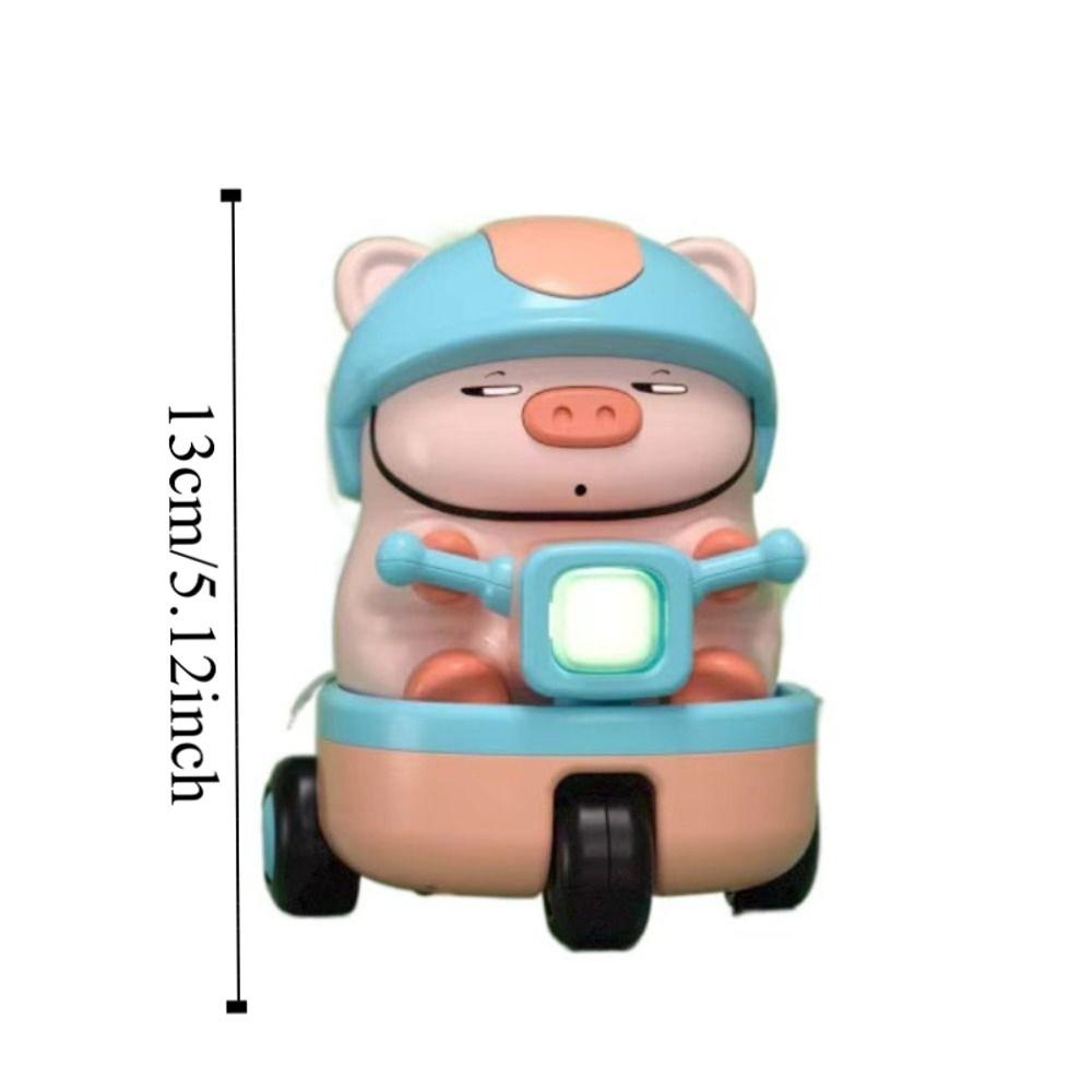 Sound And Light Animal Piggy Electric Car Toy Plastic Children Fun Motorcycle  Birthday Gift