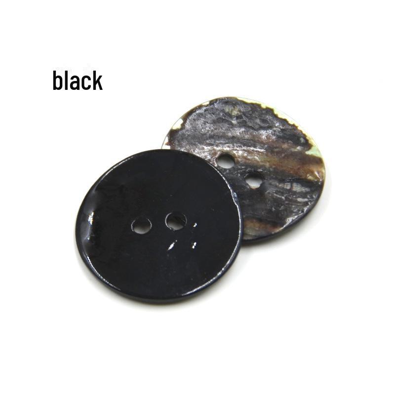 Natural Shell Spray Painted Button Sweater for Children