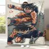 Anime D-Dragon Ball Game Cartoon Flannel Blanket,Ultra Soft Warm Plush Throw for Home Bedroom Bed Sofa Cover Office Camping
