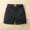 Pantaloncini Cargo Casual Estivi da Uomo Pantaloncini Corti Tattici Monocolore Multi-Tasca Larghi da Uomo per Caccia Pesca all'Aperto