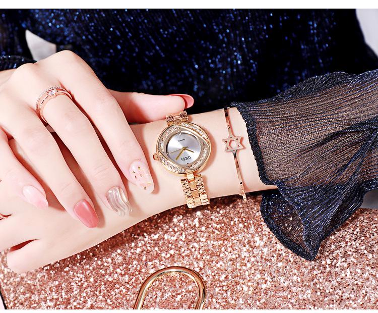 GEDI Ultra-thin Ladies' Steel Band Waterproof Quartz Fashion Watch