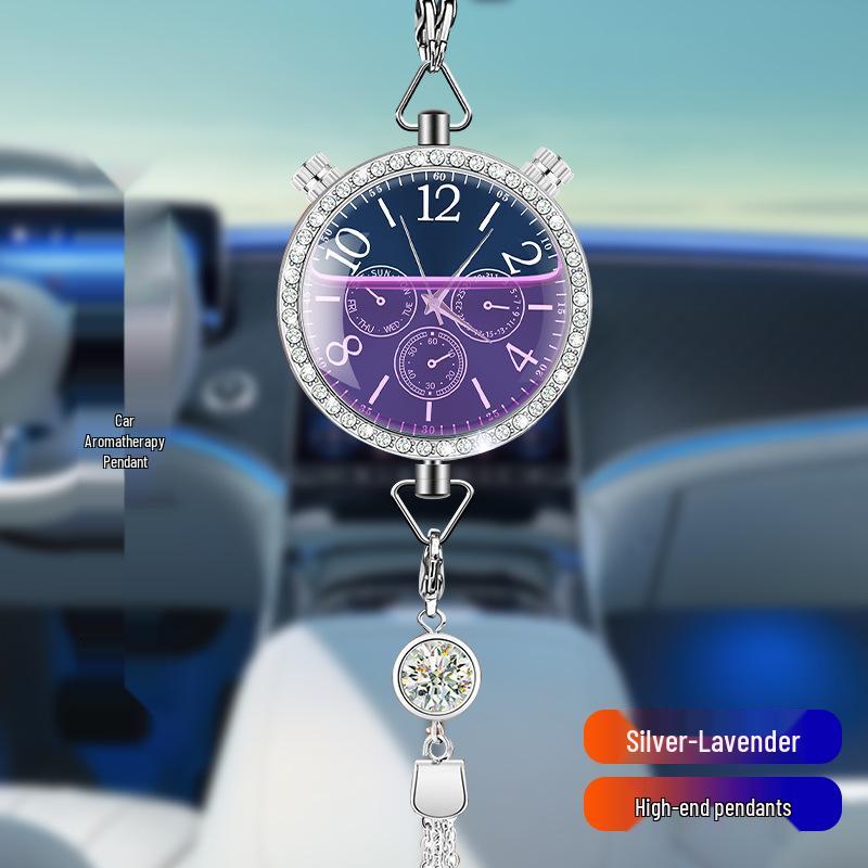 Hanging Car Air Freshener Pendant - Essential Oil Aromatherapy Deodorizer with Long-lasting Light Fragrance for Car Interior Decoration