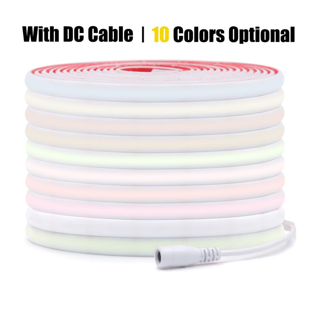 IP68 Waterproof COB LED Neon Strip Lights DC12V 320Leds/M High Brightness 3000K 4000K 6000K Red Blue Green Purple Pink I Blue