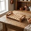 Large Capacity Wood Egg Holder Space Saving Egg Display Crates Egg Container  Kitchen Countertop