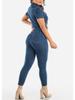 Stylish Sexy Fashion Denim Jumpsuit Available for Sale