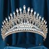 Elegant Zinc Zinc Alloy Princess Crown Sparkling Bridal Headwear Women Hair Hoop  Stage Performances