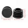 5pcs Circular Rubber Pipe Plug, Blade Type Plug, Furniture Iron Pipe Plastic Hole Plug