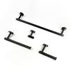 Matte Black Towel Bar Wall Mount Bathroom Accessories Set Toilet Paper Holder Hand Towel Coat Robe Hook Hanger Stainless Steel