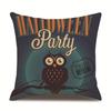Halloween Linen Pillow Cover Printed Pillow Cover