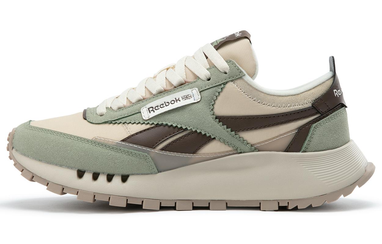 Reebok CL LEGACY W+ Низкие Беговые Кроссовки Унисекс Бежево-Зеленые 24FRC903U1G09 40