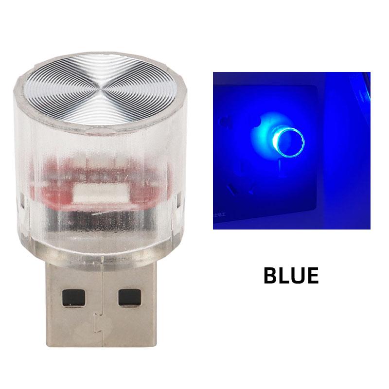 RXZ 1PC car mini usb led Atmosphere Light For Party Ambient Automotive Portable Plug and Play  Car Decorative Interior Lamp 12V
