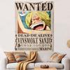 Гобелен-плакат «Wanted» Санджи из One Piece, Настенное панно, Арт-плакат с наградой Винсмока Санджи, Настенный декор в стиле аниме для спальни, гостиной, общежития