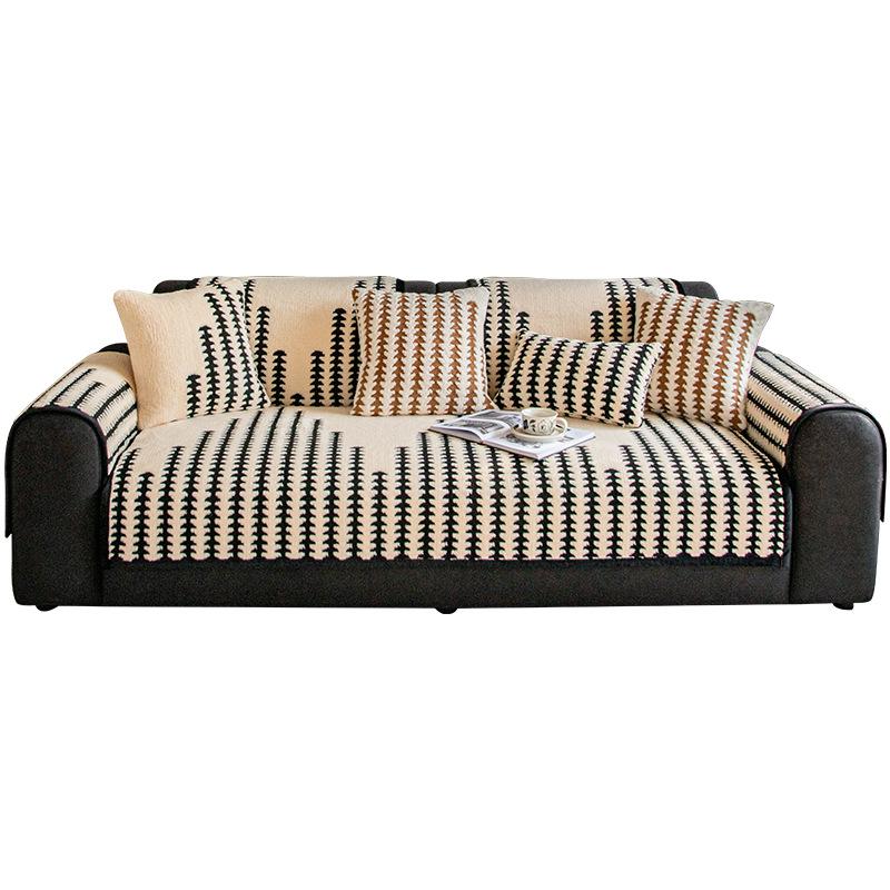 2025 Winter Plüsch Shu Baumwolle Samt Rutschfestes Sofakissen Set