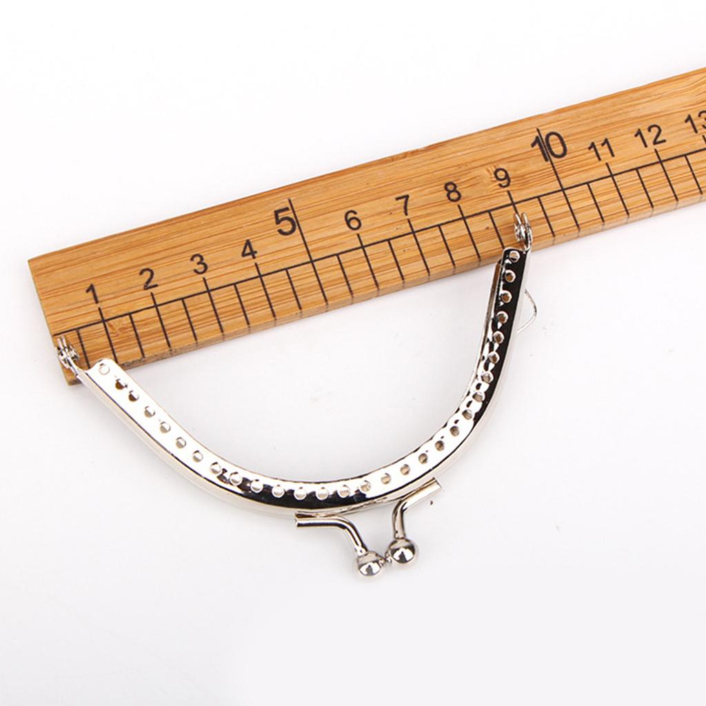 8.5/10.5/12.5/15cm Double Bead Metal Frame Coin Purse Kiss Clasp For Wallet Handle Clutch DIY Bag Frame Clasp Lock Clip