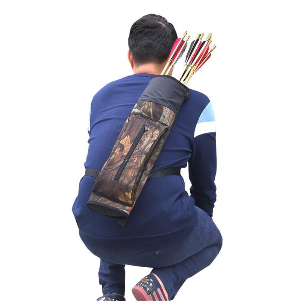 Large Capacity Outdoor Hunting Back Arrow Quiver Archery Bow Arrow Holder Belt Bag