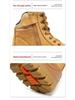 Men's High-Top Safety Boots, Yellow, Side Zipper, Anti-Smash & Anti-Puncture, PU/TPU Sole