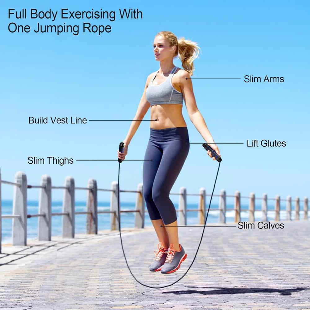 Rapid Speed Jump Rope Adjustable Size Skipping Rope Fitness Training Gym Workout Exercise Home Sport Equipment