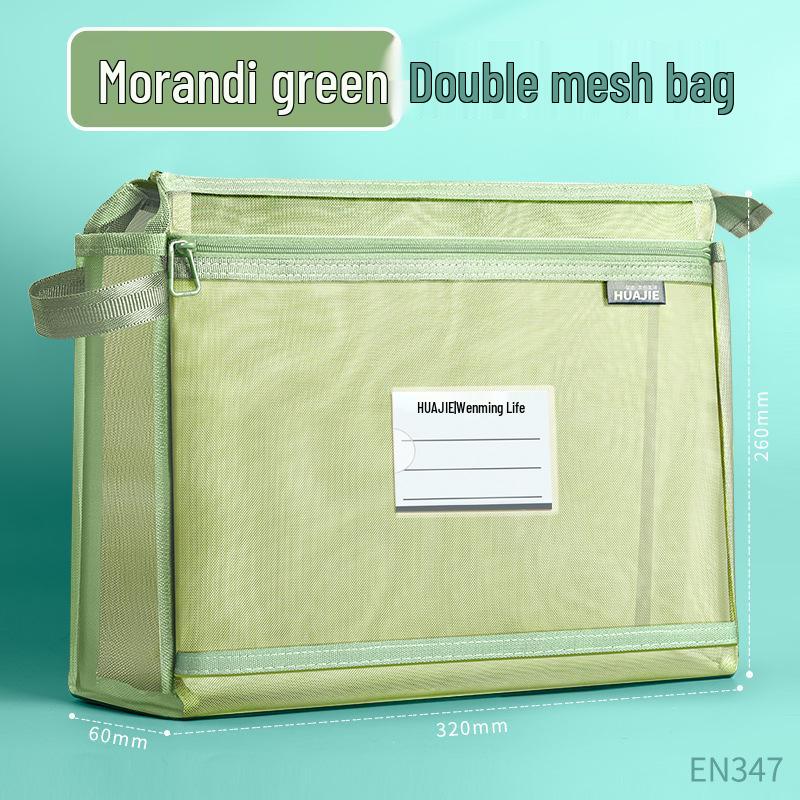 Transparent Student File & Book Storage Zipper Bag