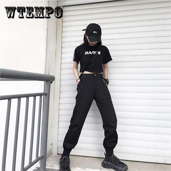 

Женщины Повседневная высокая талия Брюки Хип-хоп танец Военные бег трусцой Походы Брюки для джазовых танцев