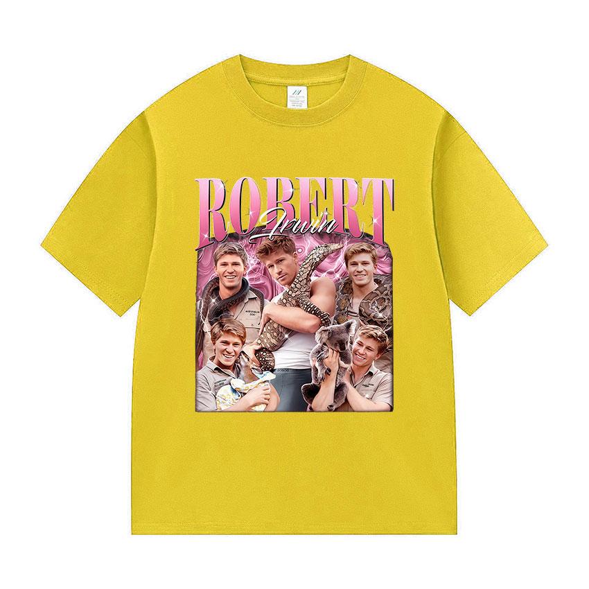 

Funny Robert Irwin Wildlife Zoo Graphic T Shirt Unisex s Vintage Fashion Oversized Cotton T-shirts Unisex Harajuku Clothing T-shirt 4XL