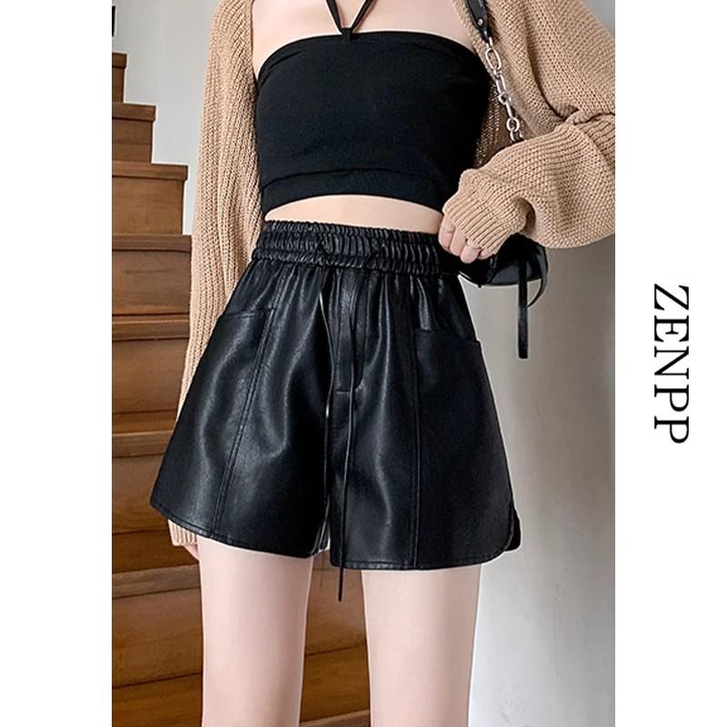 

Women s High Waist White PU Leather A-Line Shorts | Autumn/Winter 2024 3XL кавовий