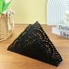Black Tassel Napkin Holder: Decorative Desktop Tissue Holder, Christmas Black Napkin Accent