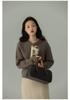 European Retro Cable Knit Wool Cardigan - Women's Early Spring Single-Breasted Sweater Coat