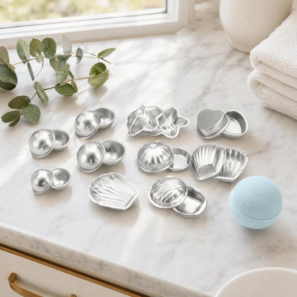 Reusable Cake Mould Tool Aluminum Alloy DIY Crafting Press Mould Handmade Soap Mold  Baking Making