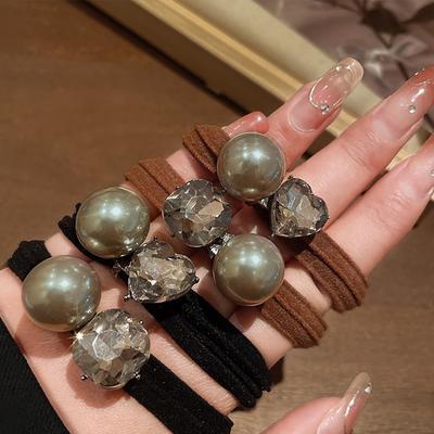 Korean Shiny Hair Band Rubber Hair Ties Women Girl Women Hair Accessories Gift Headwear