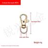 Zinc Alloy Fish Mouth Buckle for Dog Luggage, Shoulder Straps, Keychains, and Webbing.