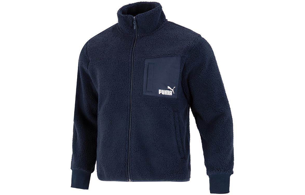 PUMA Velvet Jackets Unisex Dark Blue Stand Collar Moderate 673645-43 S