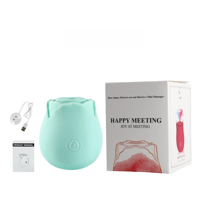 Rose Vibrator Nipple Suction Self-pleasure Toy Women's Teasing Foreplay Adult Sex Toys