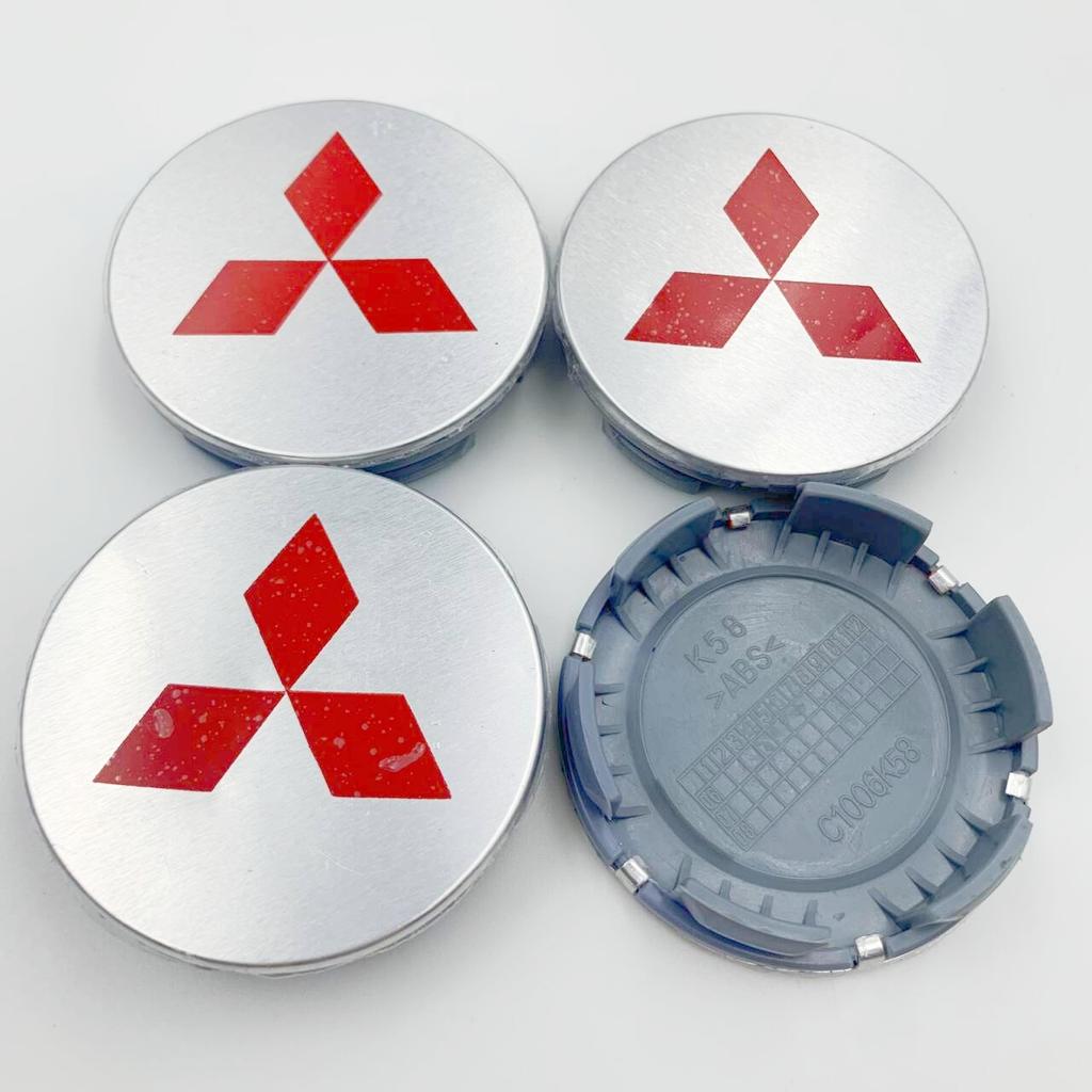 4er Set 58mm 60mm 81mm Universelle Auto-Radnabenkappen für Mitsubishi Lancer ASX Outlander EVO Montero Mirage L200 Eclipse