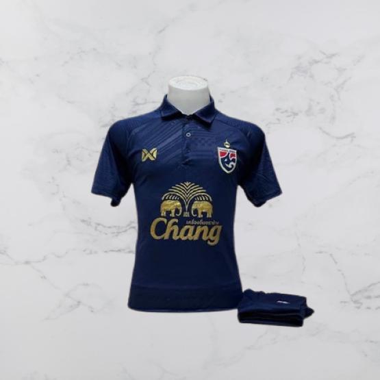 Thailand National Football Soccer Training JERSEY CHEER Fan Print Vintage Quick Dry Polo Shirt Short Sleeve Uniform Elephant Logo Men Women Unisex