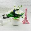 Chrysanthemum Sunflower Square Pot Faux Potted Plant For Living Room Tabletop