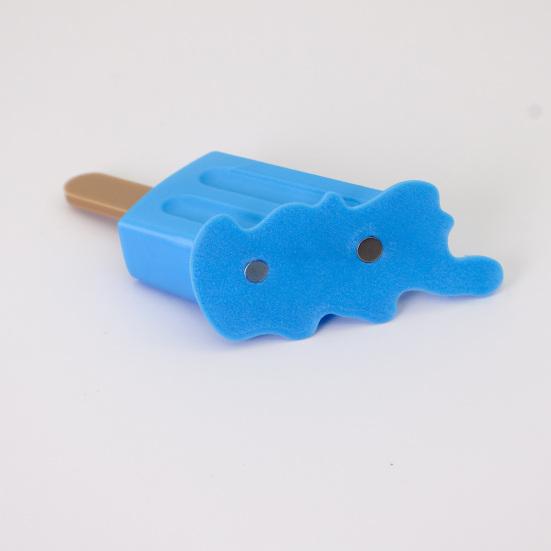 Schmelzendes Eiscreme Kühlschrankmagnet 3D Schmelzender Eisstiel Dekorative Kühlschrankmagnet Notizhalter für Zuhause Küche Büro