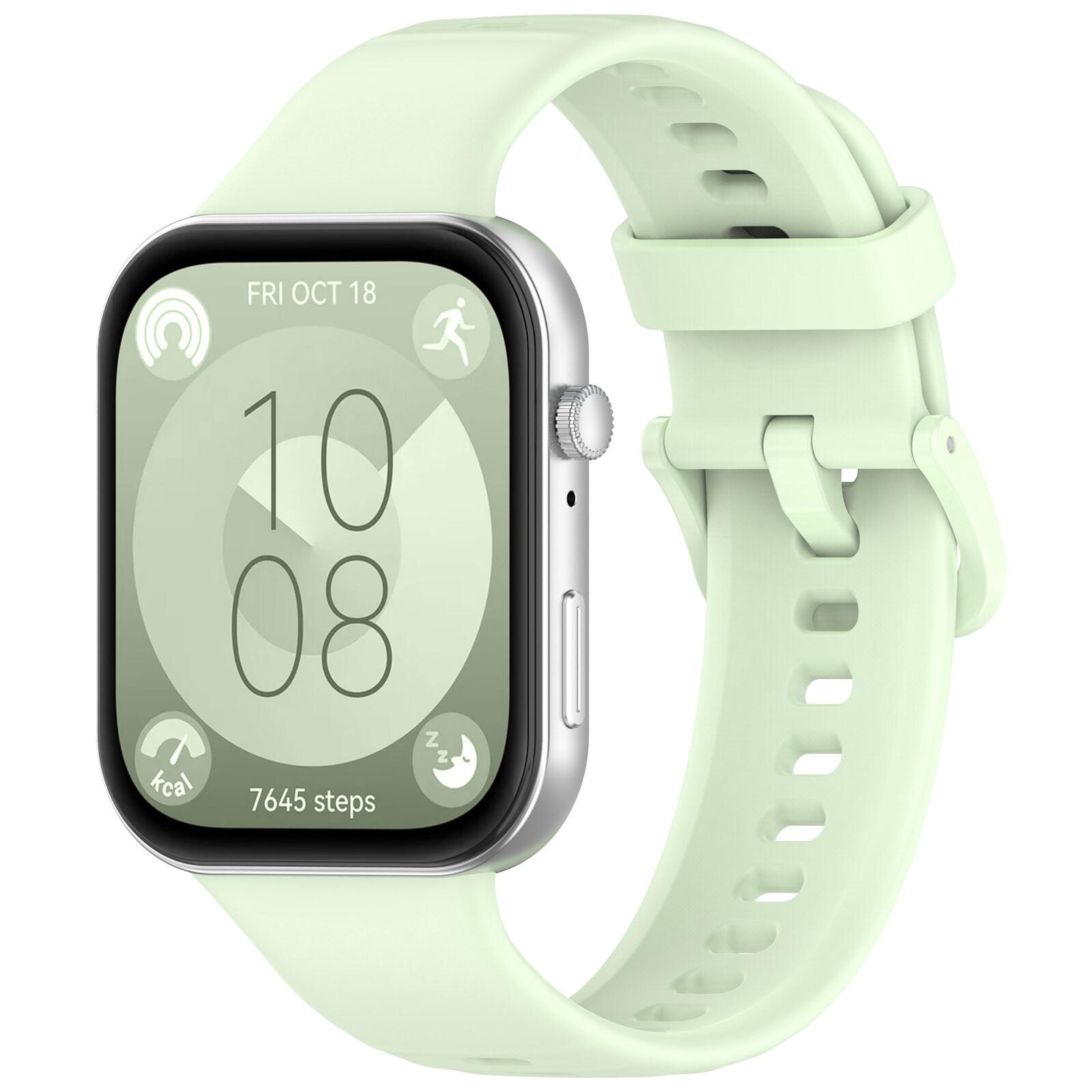 

Оригинальный ремешок для Huawei Watch Fit 3 Мягкий силиконовый ремешок для SmartWatch Huawei Watch Fit3 Сменный ремешок Huawei Watch Fit 3 зелёный